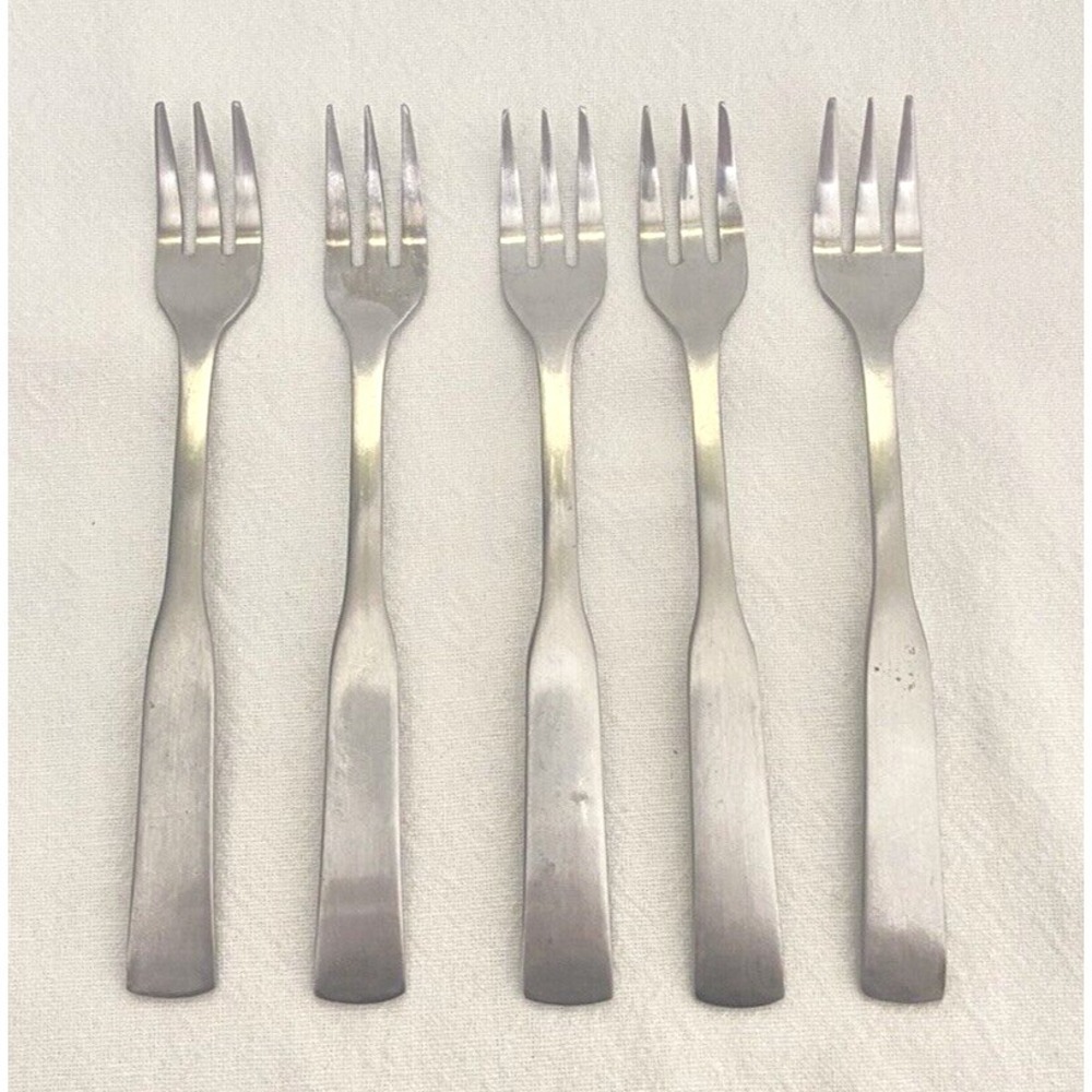 Rogers Co Stainless Appetizer Forks Set‎ of 5 Korea 6" L